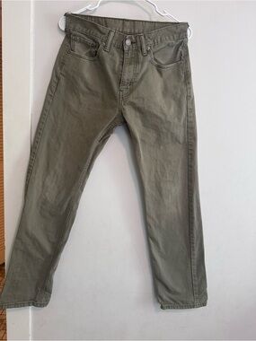 Levi's Men's Olive Straight-Leg Jeans